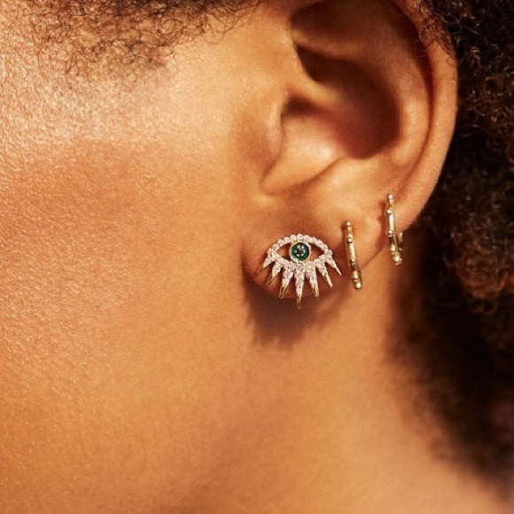 🍋2/$30 New Evil Eye Stud Earrings - Picture 2 of 3